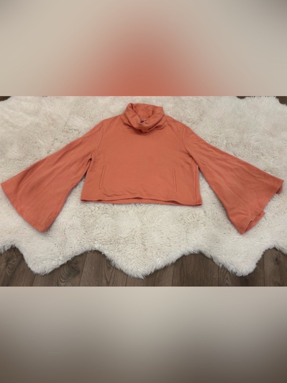 Free People Movement Cowl Neck Cropped Pullover